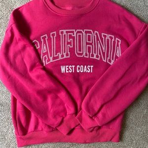 Thrifted Hot Pink Graphic Sweatshirt